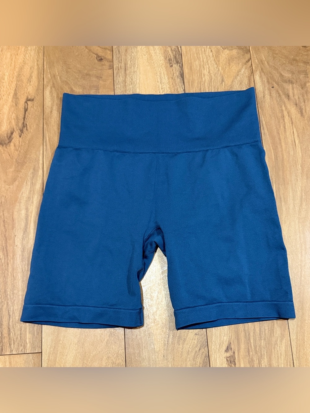 Paragon Women’s Seamless High Waisted Biker Short Blue | Gym Running Yoga